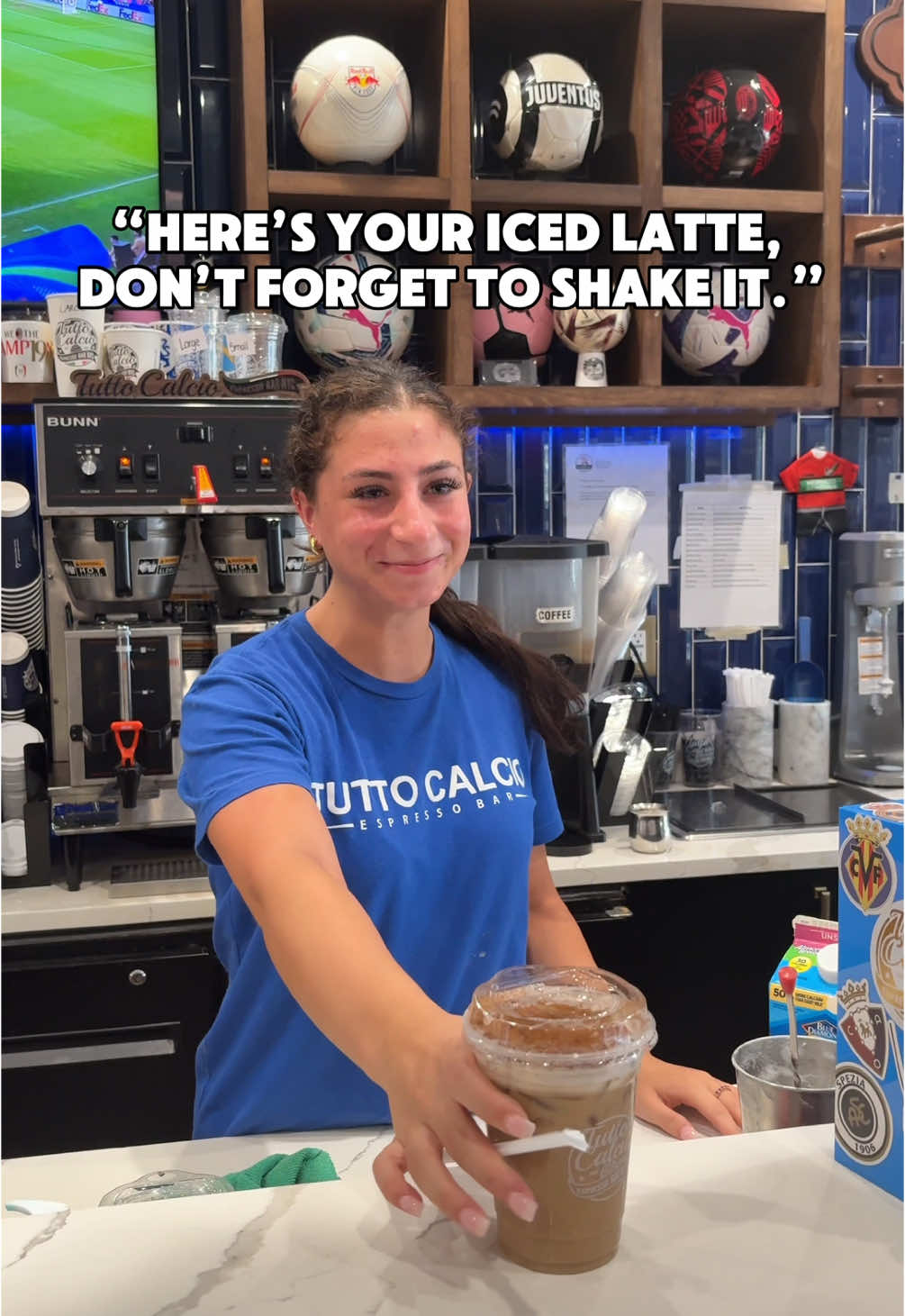Don’t forget to shake your latte! ☕️ @Cookingwithmariarosa  #ItalianPride #ItaliansBeLike  #coffee #latte #coffeeshop #cafe #italiancafe  #coffeelover