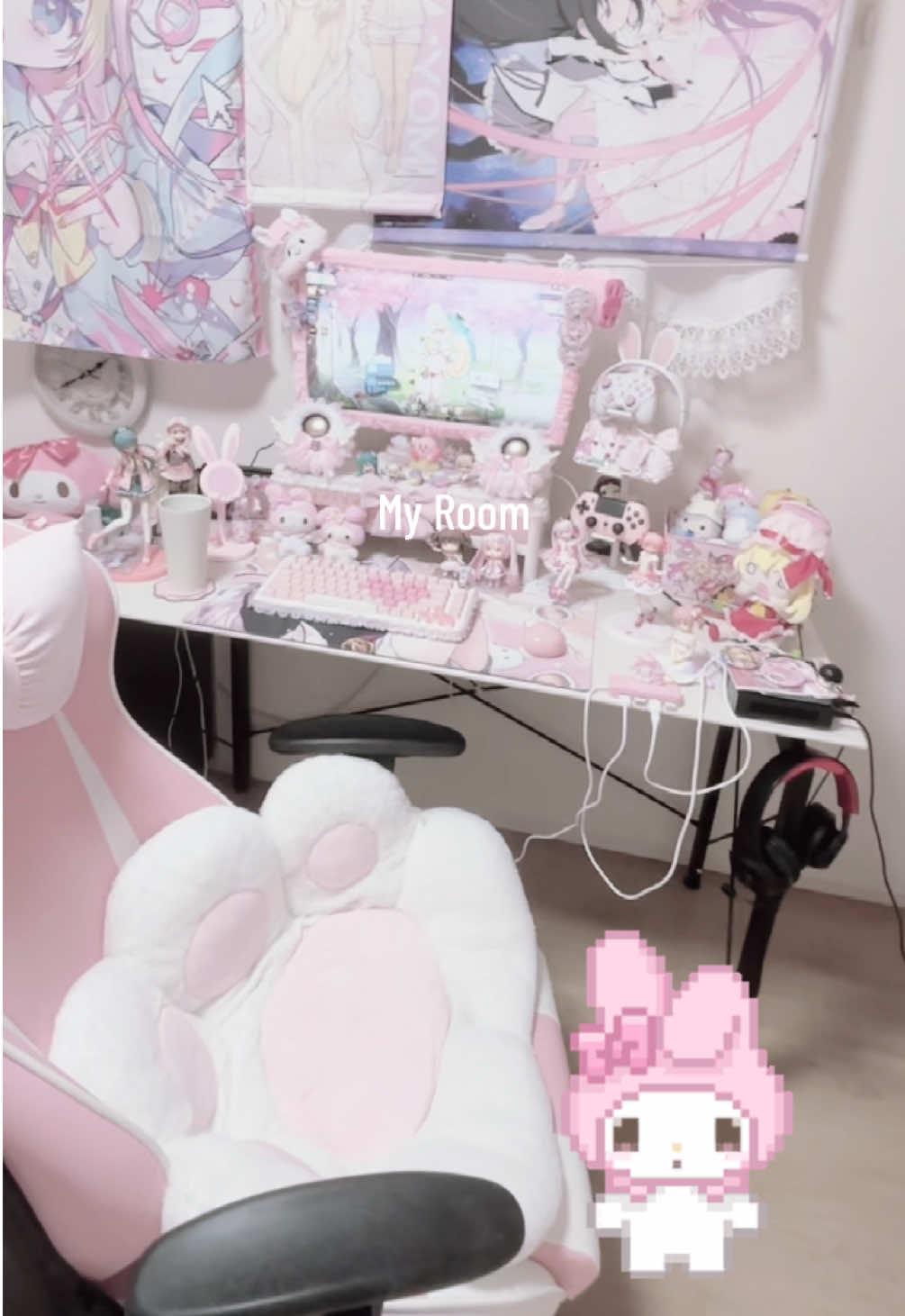 お部屋🎀 #fpy #量産型 #ゲーミング部屋 #マイメロ 