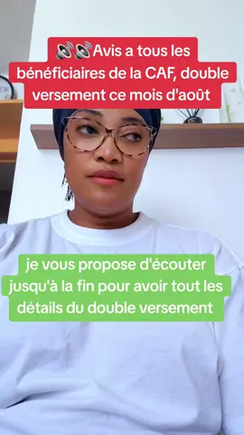 double versement de la CAF ce mois d'août aux bénéficiaires  #caf #aidesociale #allocationsfamiliales #info #france #tiktokfrance🇨🇵 #pourtoii 