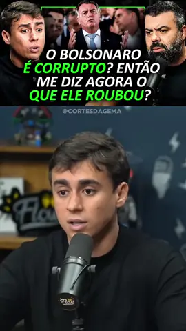 BOLSONARO TA PRESO SEM MOTIVO?🤔🤔🤔 . . . . . . Nikolas Ferreira em Flow podcast #cortespodcast #politica #bolsonaro #flowpodcast #nikolasferreira #CapCut 