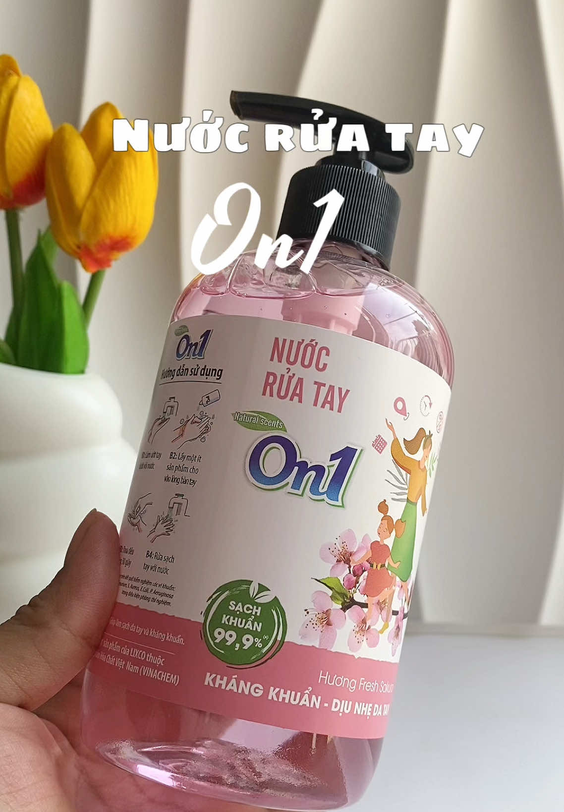 Nước rửa tay hương hoa anh đào này thơm lắm mấy bà #nuocruatay #nuocruatayon1 #nuocruataydietkhuan #review #hannhireview 