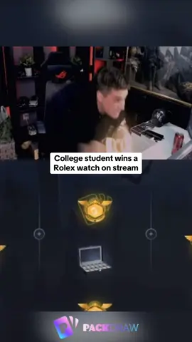 College student wins a Rolex watch on stream #kickstreaming 