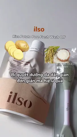 Chăm da bằng mask gạo + khoai tây đi các Nàng✨ @ilso Vietnam #viral #ilso #skincare #mask #maskkhoaitay #potato #reviewlamdep #kbeauty 