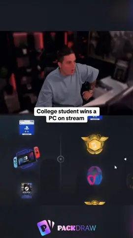 College student wins a PC on stream #kickstreaming 