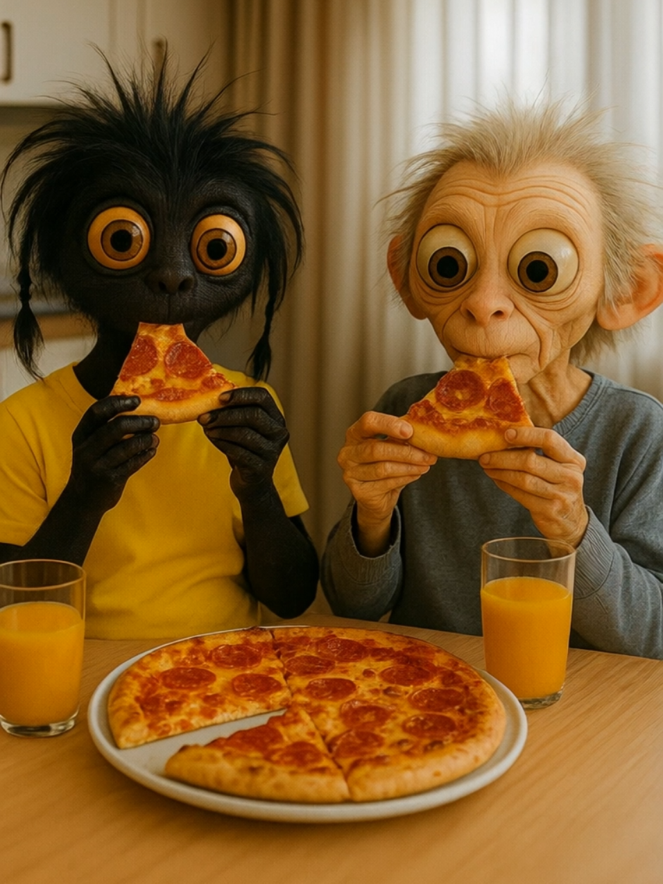 Pizza time🍕  #aicreation #eyes #vibes #viraltrend #foryou #foryoupage❤️❤️ #mambajoy 