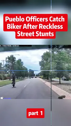Pueblo Officers Catch Biker After Reckless Street Stunts #cops #police #policeofficer 