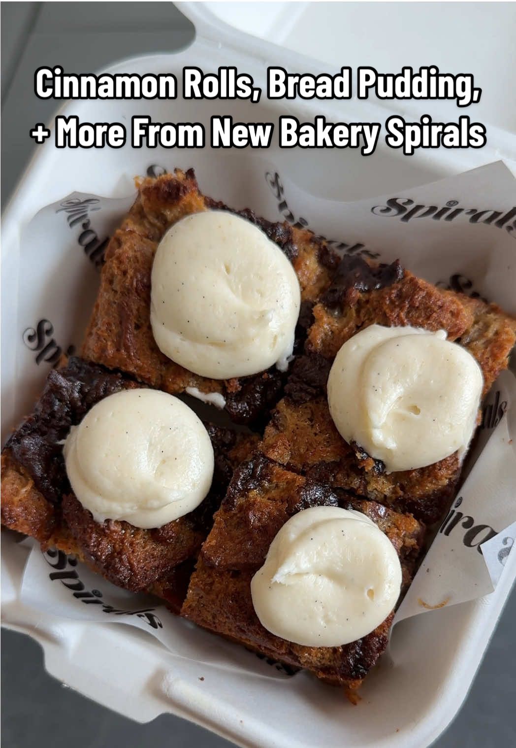 @Spirals is opening tomorrow, 08/03! I tried the entire menu, and here’s everything you need to know.  TLDR: - Spirals has been in the works for 2 years  - all fillings/toppings etc. are made from scratch - flavors rotate monthly (classic always available) - cream cheese forward frostings  - they also sell cinnamon roll challah with a side of frosting to dip  - they are doing r&d for cinnamon roll challah bread pudding and it was my favorite bite of the visit!  - my favorite roll was the pistachio pesto burrata  - open Weds-Sun from 8am-2pm at 137 1st Ave  Go check it out!  #newyorkcity #nyc #cinnamonrolls #dessert #bakery #eastvillage