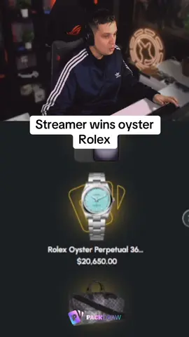 Streamer wins oyster Rolex #kickstreaming 