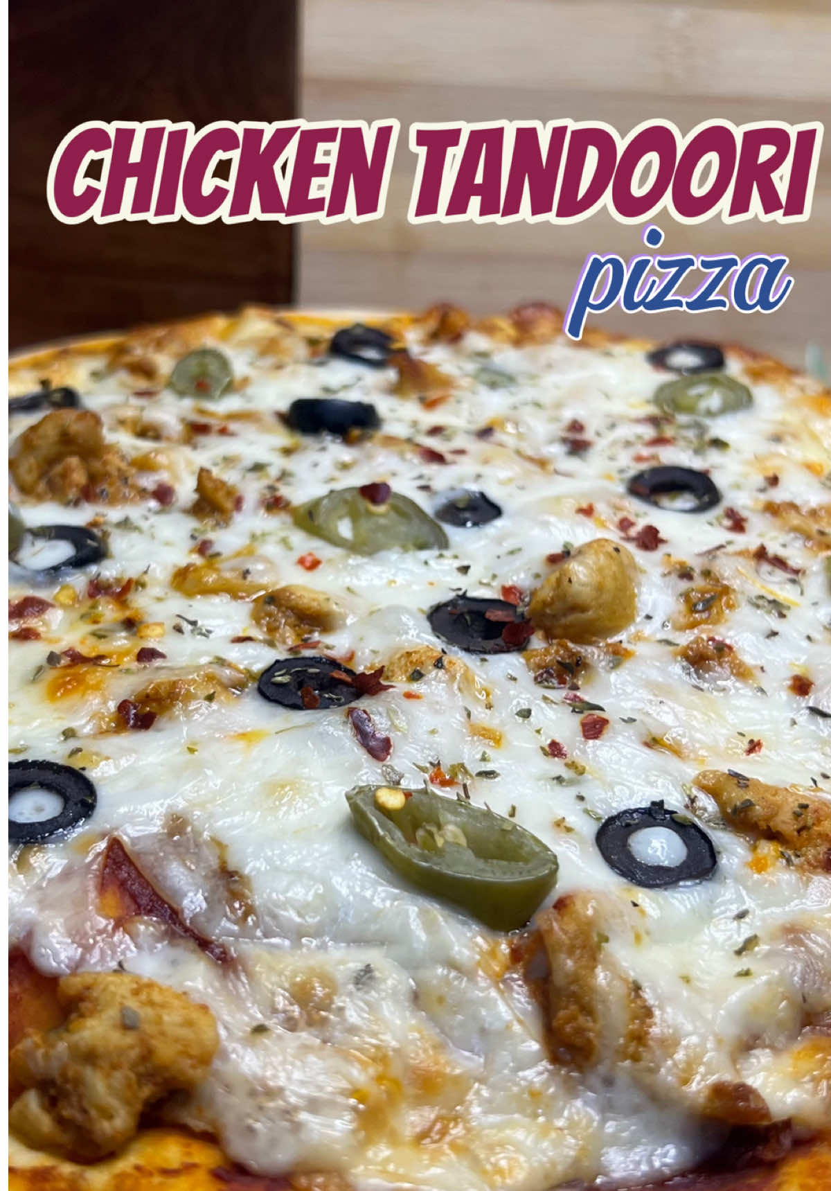 Chicken Tandoori Pizza Recipe: When Tandoori meets Cheese – it’s a slice of heaven! Ingredients: Chicken toppings: Boneless chicken: 1 cup Salt : 1/2 teaspoon Red chilli : 1/2 teaspoon  Coriander powder: 1/2 teaspoon  Zeera powder: 1/2 teaspoon Chaat masala : 1/2 teaspoon  Yoghurt: 1 tablespoon  Lemon : squeeze half lemon White sauce recipe:  Butter : 1 tablespoon  All purpose Flour : 1 tablespoon Milk : 1 cup Salt : 1/4 teaspoon Black pepper : 1/2 teaspoon  Chilli flakes: 1/2 teaspoon  Oregano: 1/4 teaspoon  Cream : 3 teaspoon  The detailed recipe of pizza dough and chicken tandoori pizza is available on my youtube channel. Link is in the bio. #TandooriPizza #FusionFood #DesiPizza #pizzarecipe #PizzaLovers #TandooriChicken #pizza            [pizza recipe, food fusion, easy recipes, baking at home, baking, home baker]
