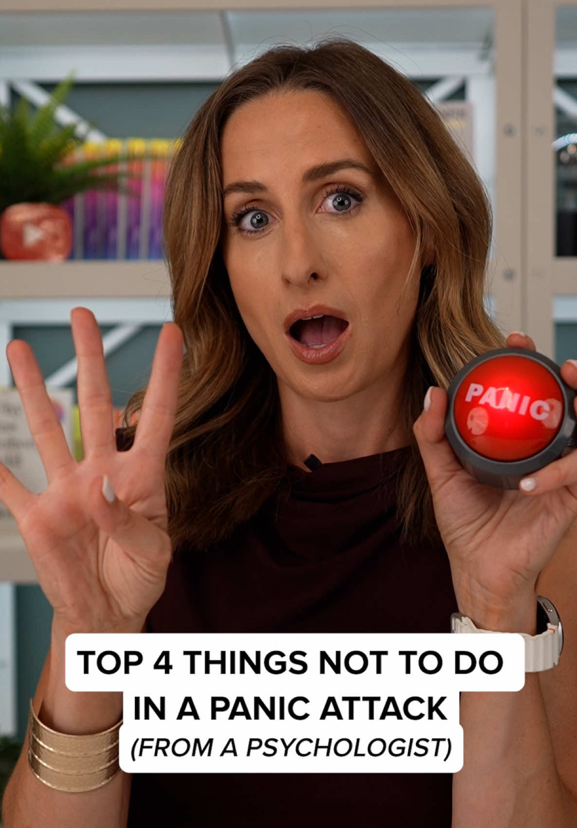 👉 Never do No.1. When panic hits, your instinct is to make it stop. Fast. But some of the things that feel most natural are going to make panic attacks worse in the long term. Here’s what to do instead: Quick Note: IG captions have limited space. If you are serious about tackling anxiety and panic, see the link in my bio for the new edition of my bestselling book “Why Has Nobody Told Me This Before?” for a full Anxiety Action Plan, all grounded in evidence-based therapy 1. Feel the urge to run — and stay (if safe). This one seems to go against all your instincts. But if you know this is a panic attack, then escaping from what triggered it will do more than give you instant relief. It will reinforce the idea that it was indeed an unsafe situation. For example, if you panic in the supermarket and leave before you calm the fear, then returning to the supermarket later, is more likely to trigger another panic attack. But if you can use the following skills (and the guide in my book mentioned above) then you start to build evidence in your mind that you can manage this situation. This allows you to regain your confidence over time. 2. See the thoughts for what they are — not facts. Thoughts like *“I’m dying”* or *“I can’t breathe”* feel true, but they’re not facts. They are most often a misinterpretation of anxiety symptoms as life threatening, which then ramps up your fear response. They will pass when you start to slow everything down. So, when these thoughts come up, remind yourself that you know these are symptoms of the panic attack. This can take some of the power out of them. 3. Stop scanning your body — take your focus outward instead. Grounding helps to place you back in the here and now, as well as take some of the focus off the distressing symptoms that you fear. Again, I teach this in the book. 4. Take control of your breath. You’re not at the mercy of panic. You can begin to calm the whole stress response by slowing your breathing. I cover a variety of techniques to try in my million copy bestselling 1st book ‘Why Has Nobody Told Me This Before?’ Also check out my latest book ‘Open When...’ it was a New York Times & Sunday Times bestseller!