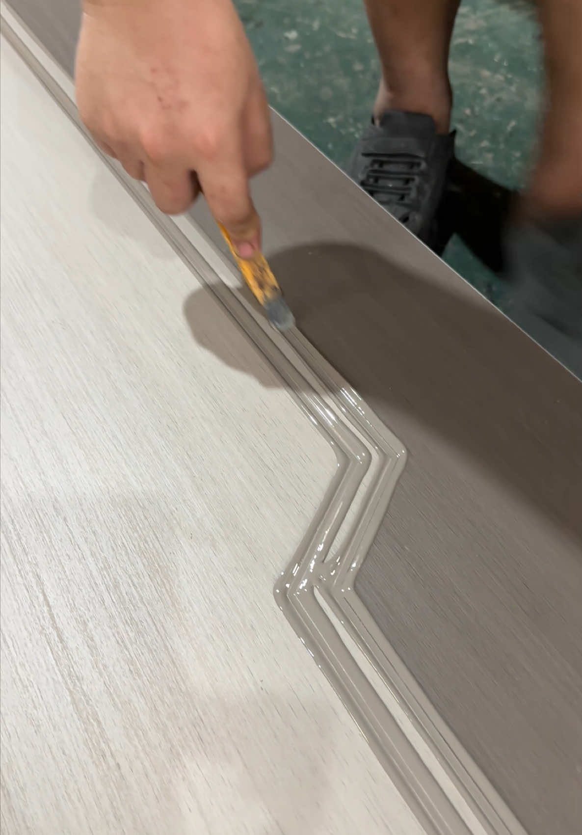 #doorsarecomplicated #woods #Painted #woodworking #XINICE The moment of decompression of wooden door making