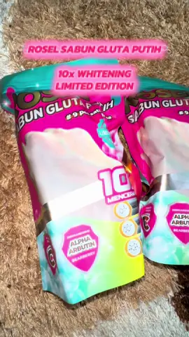 ROSEL SABUN GLUTA PUTIH 10x WHITENING LIMITED EDITION🫧#สบู่gluta #rosel #แพคเกจใหม่ #ใช้ดีบอกต่อค่ะ #เปิดการมองเห็น🤩 