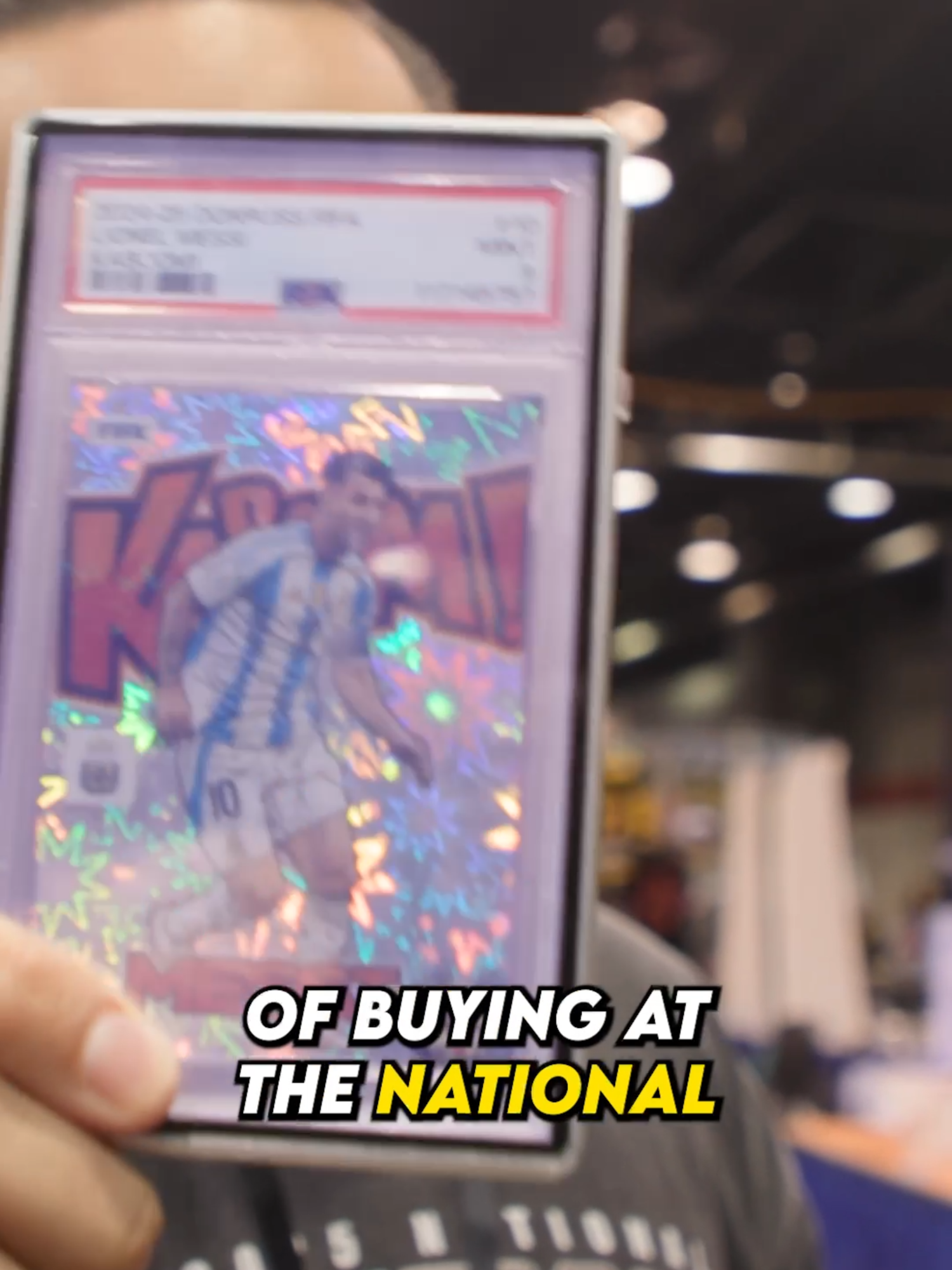 I Bought a Messi KABOOM At The National Card Show! 🤯 #cardcollector2 #sportscards #sportscardstiktok #nationalcardshow #cardshow