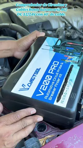 Comprobador de circuitos y cables rotos automotriz ac/dc 12/24v con 40’ de cable para el taller de mecánica. #circuittester #powerprobe #circuitbreakerfinder #breakerfinder #tiktokshopbacktoschool #tool #electrician #carrepair #electrician 