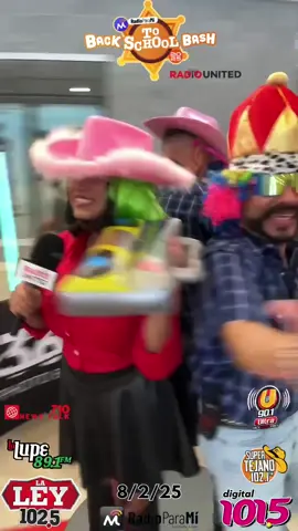 @rubenvelalocutor @BeatrizGonzalezOfficial  & @Pepe_Le_Piu_Oficial  en Back to School Bash 2025   #laplazamall #backtoschoolshopping #laley1025 #porqueeslaley 