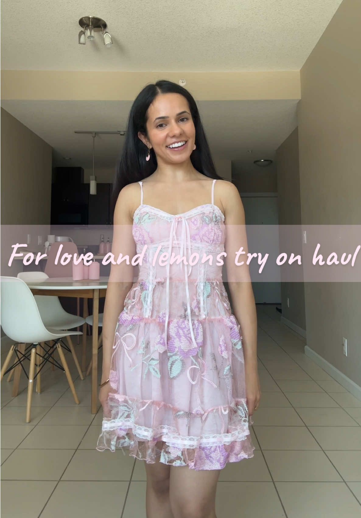 The try on haul of my dreams @forloveandlemons 🎀 #fyp #extrapetite #4ft10 #forloveandlemons #forloveandlemonsdress #coquette #tryonhaul #girlyaesthetic 
