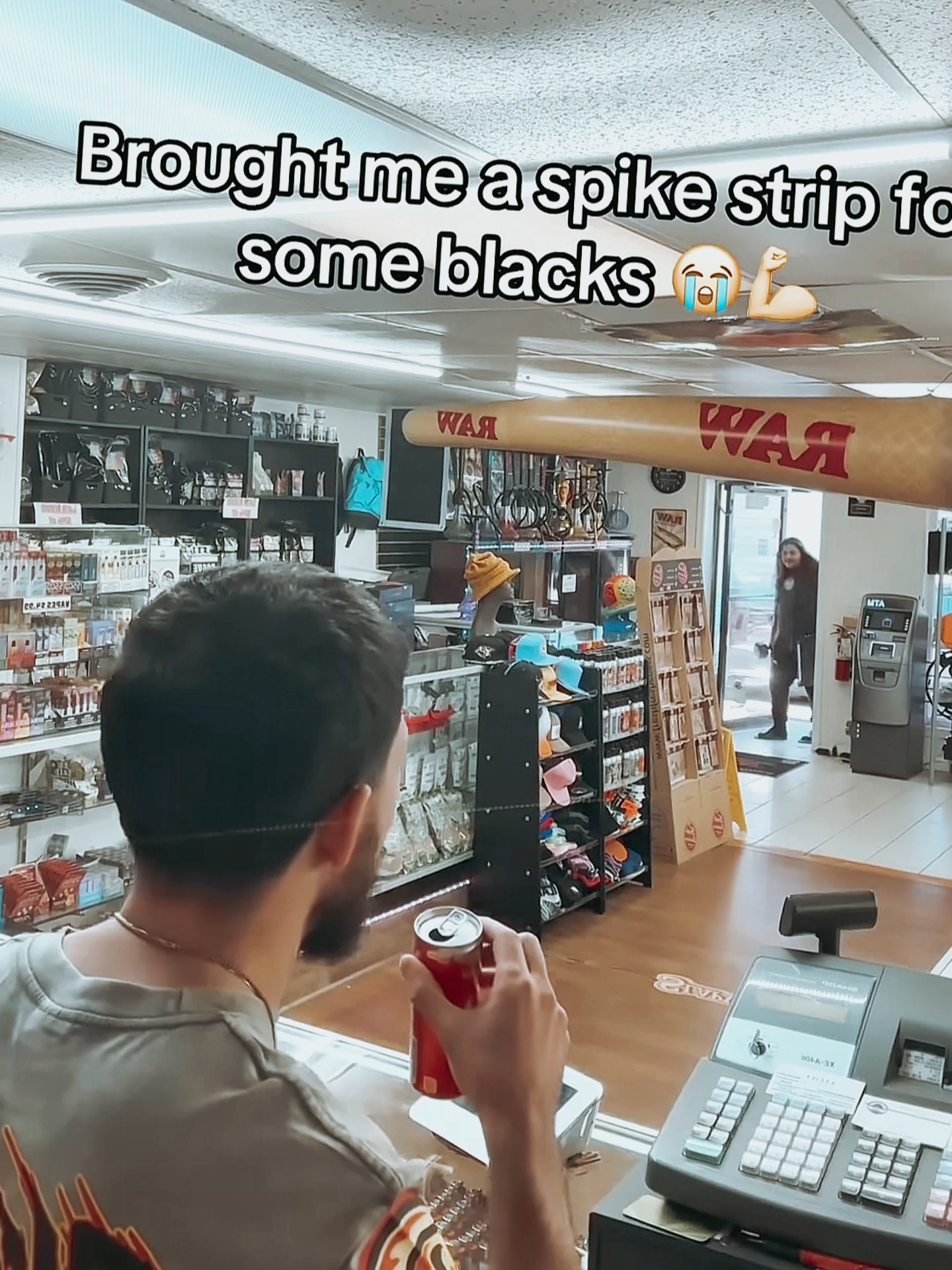 Spike strip is crazy 😭😂#pawn #pawnshop