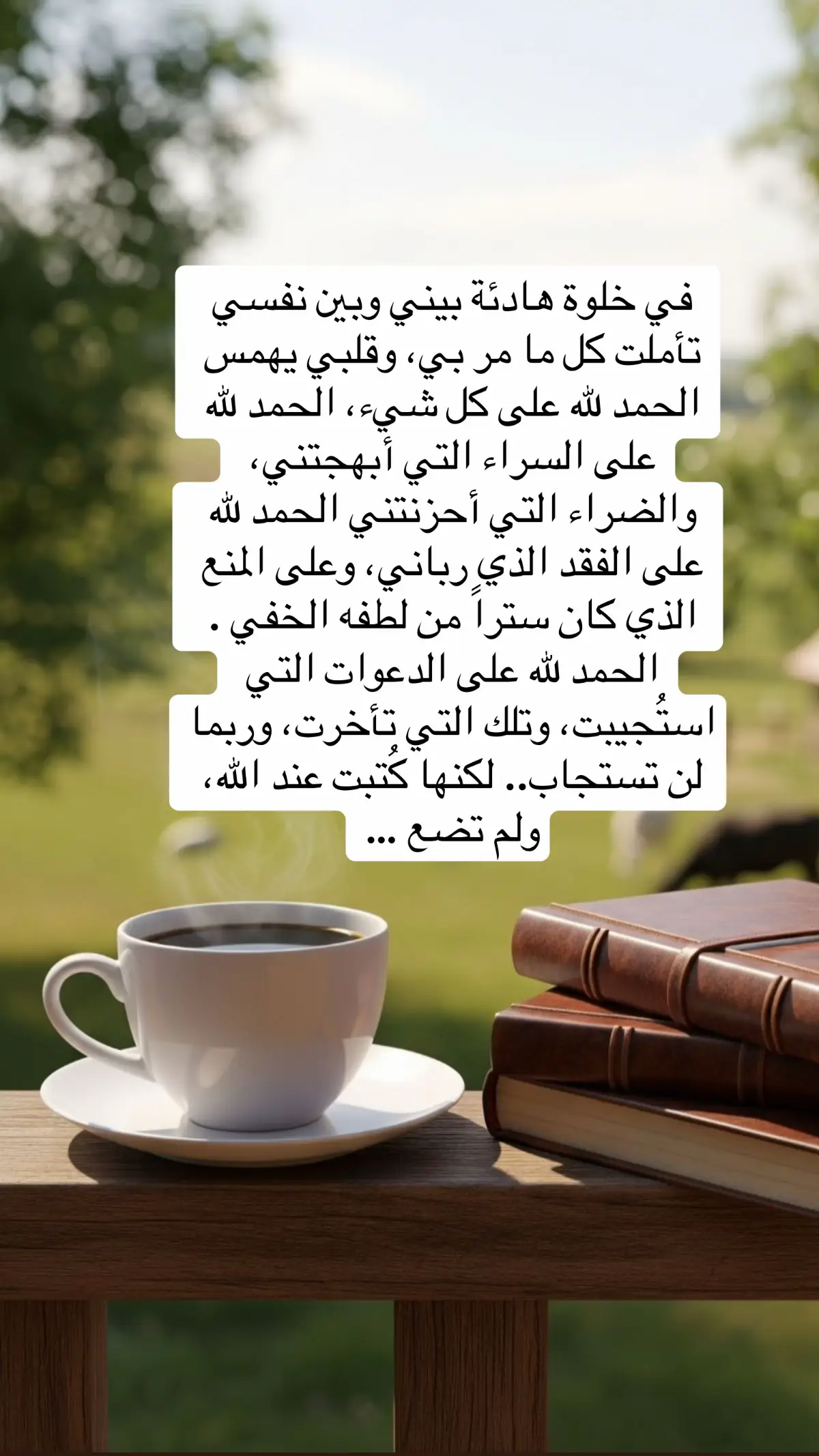 #وفي خلوة هادئة بيني و بين نفسي..تأملت كل ما مر بي ،و قلبي يهمس