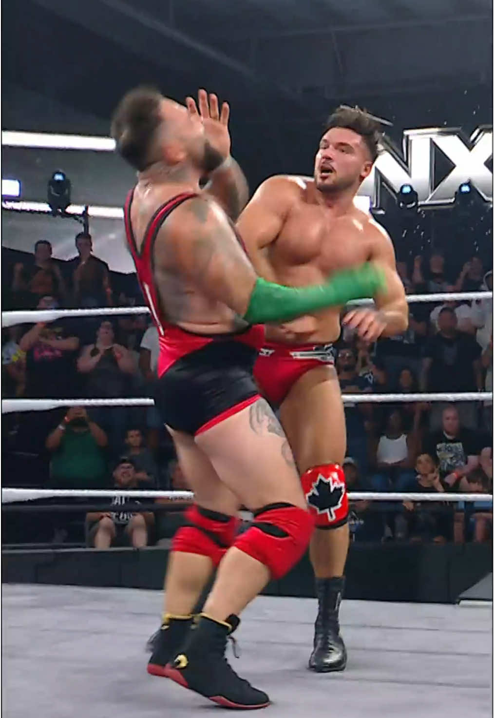 Messed around and found out! 👊🐍  #WWE #EthanPage #WWENXT #SantinoMarella 