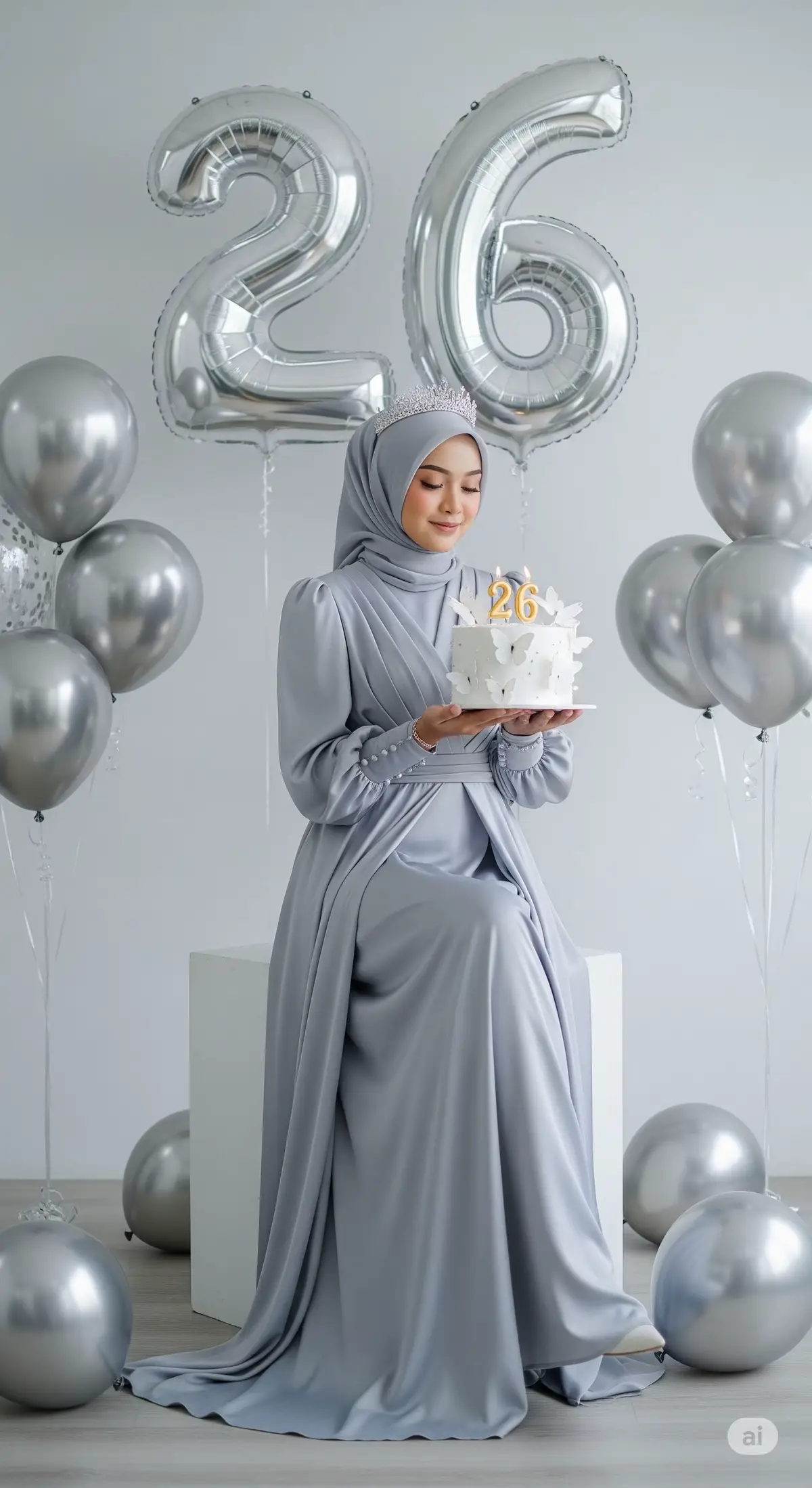 Mau foto ultah keren tanpa ribet? 🎉 Cuma kirim foto, aku editin pake AI jadi aesthetic & unik! 😉 #EditFotoAI #BirthdayAI #UltahAesthetic #JasaEditAI #FYP 