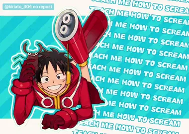 When you have a fav character they are doomed for all trends🙇‍♀️// Og: @/juniperdots #teachmehowtoscream #luffy #onepiece