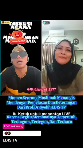 #LiveStreaming #EdisTV  Edis TV x BundaOchiCicit. #02Agustus2025 #DiskusiLintasAgama #DebatLintasAgama #Apologet 