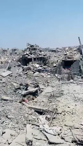 حجم الدمار في حي الشجاعية شرق مدينة غزة