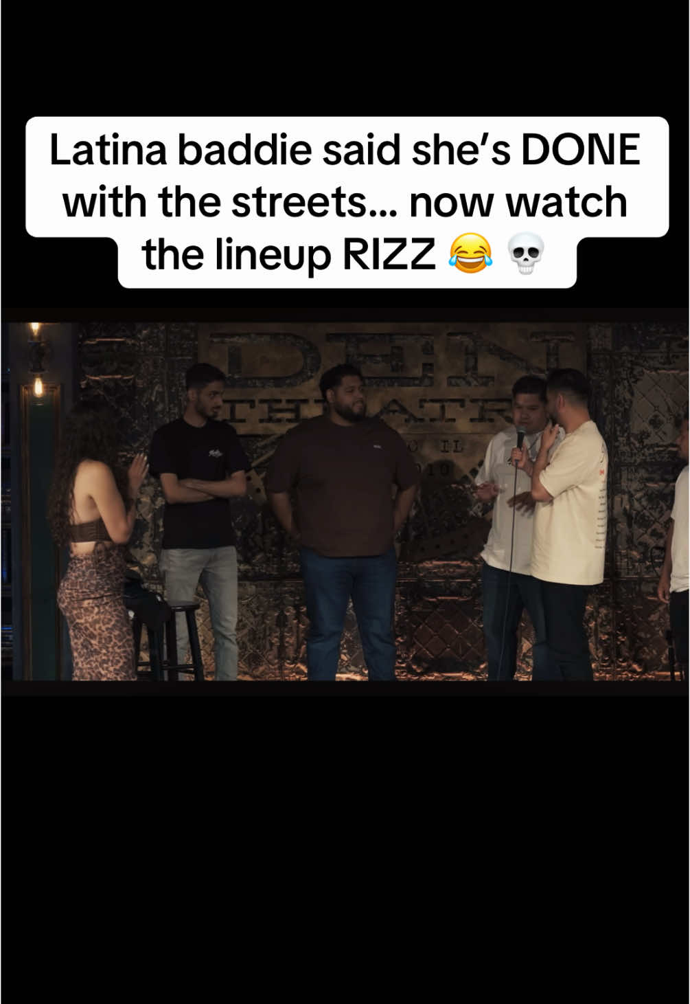She said she’s ready to retire from the streets and settle down 👀 A whole squad pulled up to rizz her 😂 Did any of them stand a chance tho? #comedy #standup #martinamini 