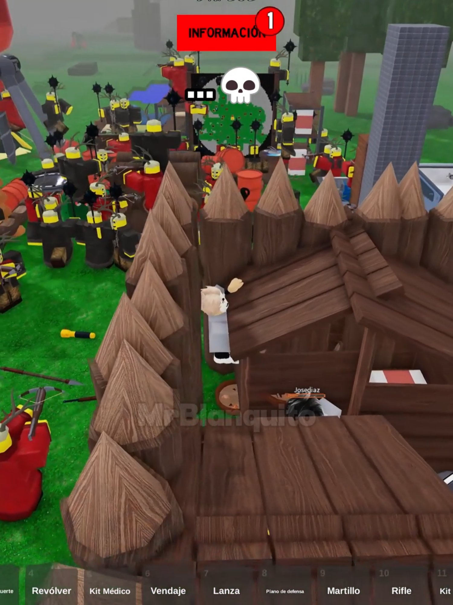 😂Y ahora... Que hago con las visitas?😂 #roblox #fyp #mrblanquito #99nightsintheforest #robloxmemes