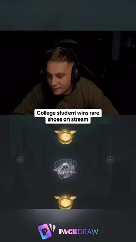 College student wins rare shoes on stream #kickstreaming 