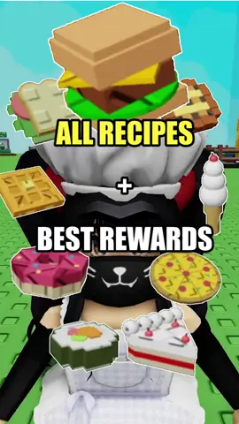 All Recipes and how to get the BEST Rewards in Cooking Update #growagarden #roblox #fyp 