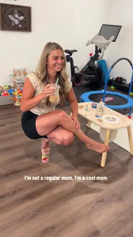 Just a mom and her iced coffee #MomsofTikTok #boymom #nickiminaj #nickiminajchallenge #trending #fyp #challenge #legpose 