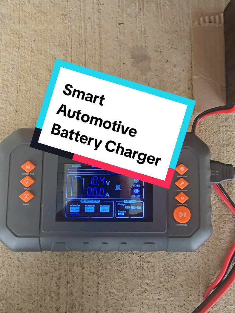 Vevor Smart Automotive Battery Charger work with AMG/LEAD, Lifep04 and lithium 6,12 and 24v batteries. Its loaded with safety features #batterycharger #smartcharger #deadbattery #vevor #vevortools 