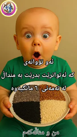 ئەو تۆوانەی کە ئەتوانرێت بدرێت بە منداڵ لەتەمەنی شەش مانگیەوە.  کونجی و تۆوی چیا و ناوکە کولەکە و ناوکە گوڵەبەرۆژە و تۆوی کەتان . وە زۆر گرنگ و  ١- پێویستە  تاقیکردنەوەی هەستیاری  بکرێت پێش پێشکەشکردن.  ٢- بەرنامەی سێ رۆژ هەمان تۆو  پێدان پەیرەوبکەیت. ٣- پێویستە تۆوەکان وردبکرێن یاخود بکرێن بە کەرە . ٤- ئەتوانرێت تۆوەکان تێکەڵ بە خۆراکی منداڵ بکرێن . ٥- بۆ شێوازی ئامادەکردن و پێشکەش کردنی تۆوەکان  بینەری ڤیدۆیکان بە لە یوتوب چەناڵی mn w mnalakam