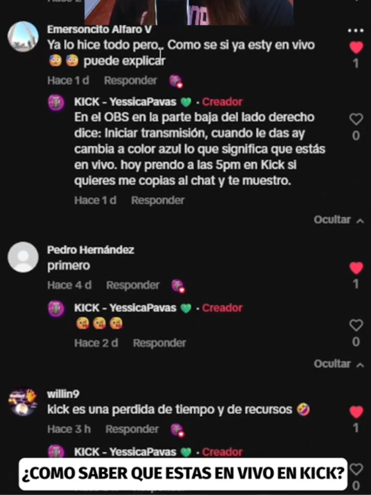 Como saber si estoy en vivo en OBS #español #colombia #stream #kick #consejo #configuracion #OBS
