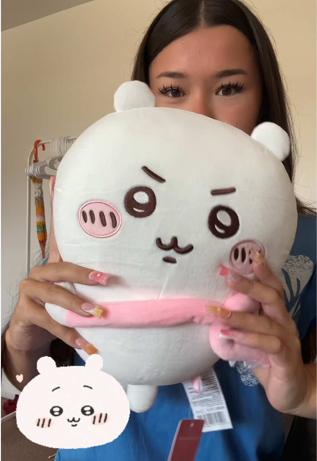 loveeee my chiikawa plushie 💖 #miniso #myminisousa #minisoambassador #chiikawa 