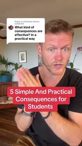 Simple, practical, and effective.  #consequendes #teachers #gentleparenting #newteachertips #teachertips #classroommanagement 