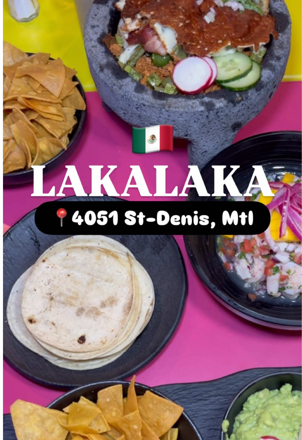 @Restaurant lakalaka mtl débarque sur St-Denis avec un nouveau local plus grand et une ambiance de 🔥🥳 Au menu : ceviche mangue, quesabirria, molcajete, margaritas colorées (et géantes). Le genre de spot parfait pour tes soupers entre ami·es 🇲🇽 Et les vendredis? Noche de Despecho : soirée karaoké où tu peux tout lâcher!🎤🔥 📍4051 St-Denis, Mtl #latinfoodmtl #lakalakamtl #restomtl #mtlopening #mtlfood #mexicanfoodmtl #tacosmtl   