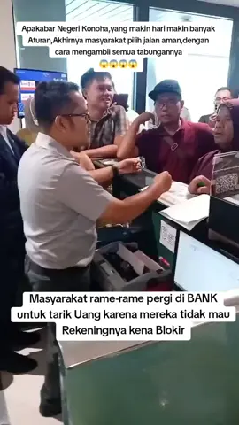 #pengikuttiktokprofyfppp Masyarakat rame-rame ke Bank untuk tarek semua uang tabungan😱😱
