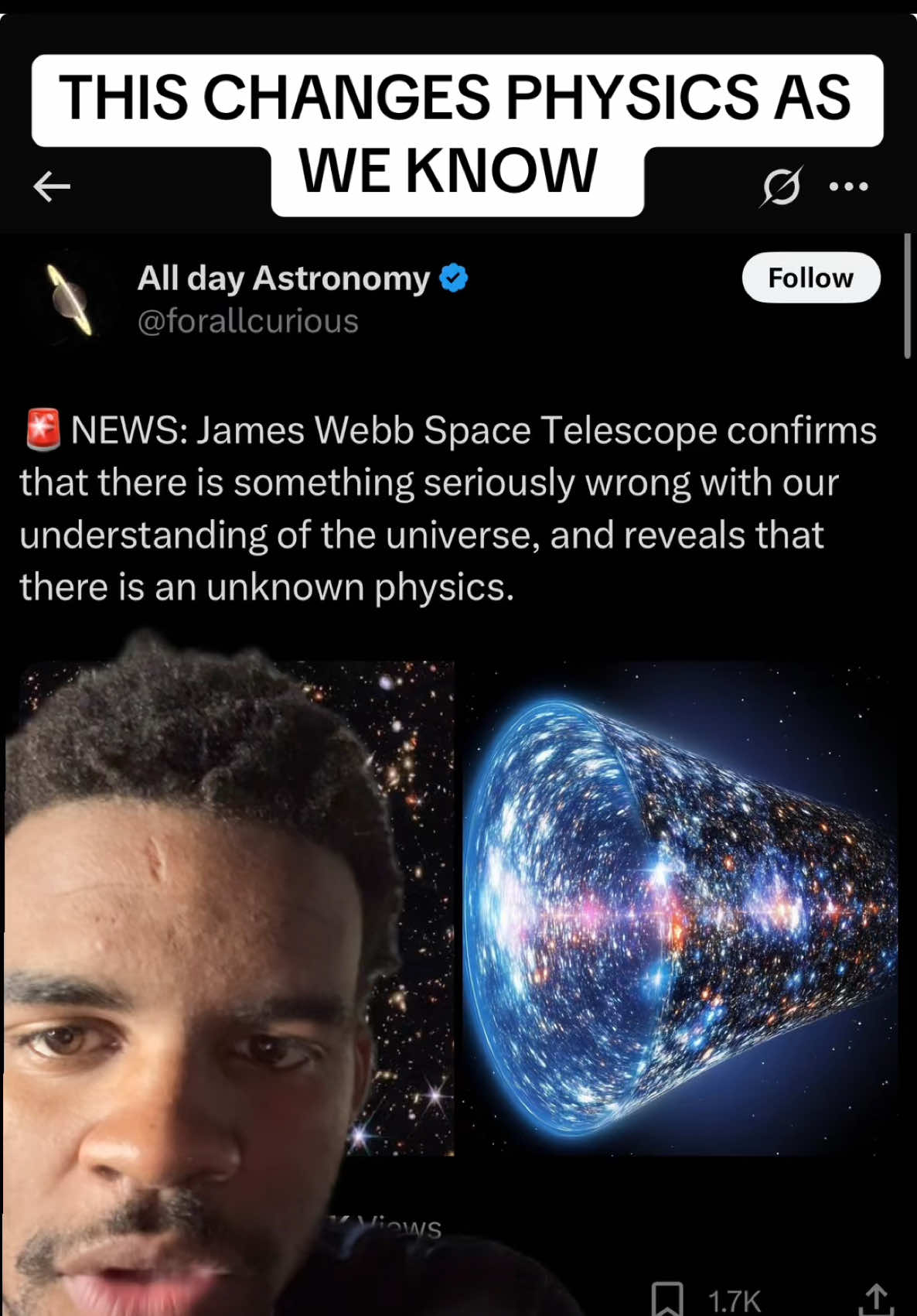 THE UNIVERSE IS EXPANDING ?? Or ARE WE MOVING IN SPACE 😳??? #ScienceTok #space #beano #b4beano #jameswebbtelescope #jameswebb #Astronomy #viral #conspracy 