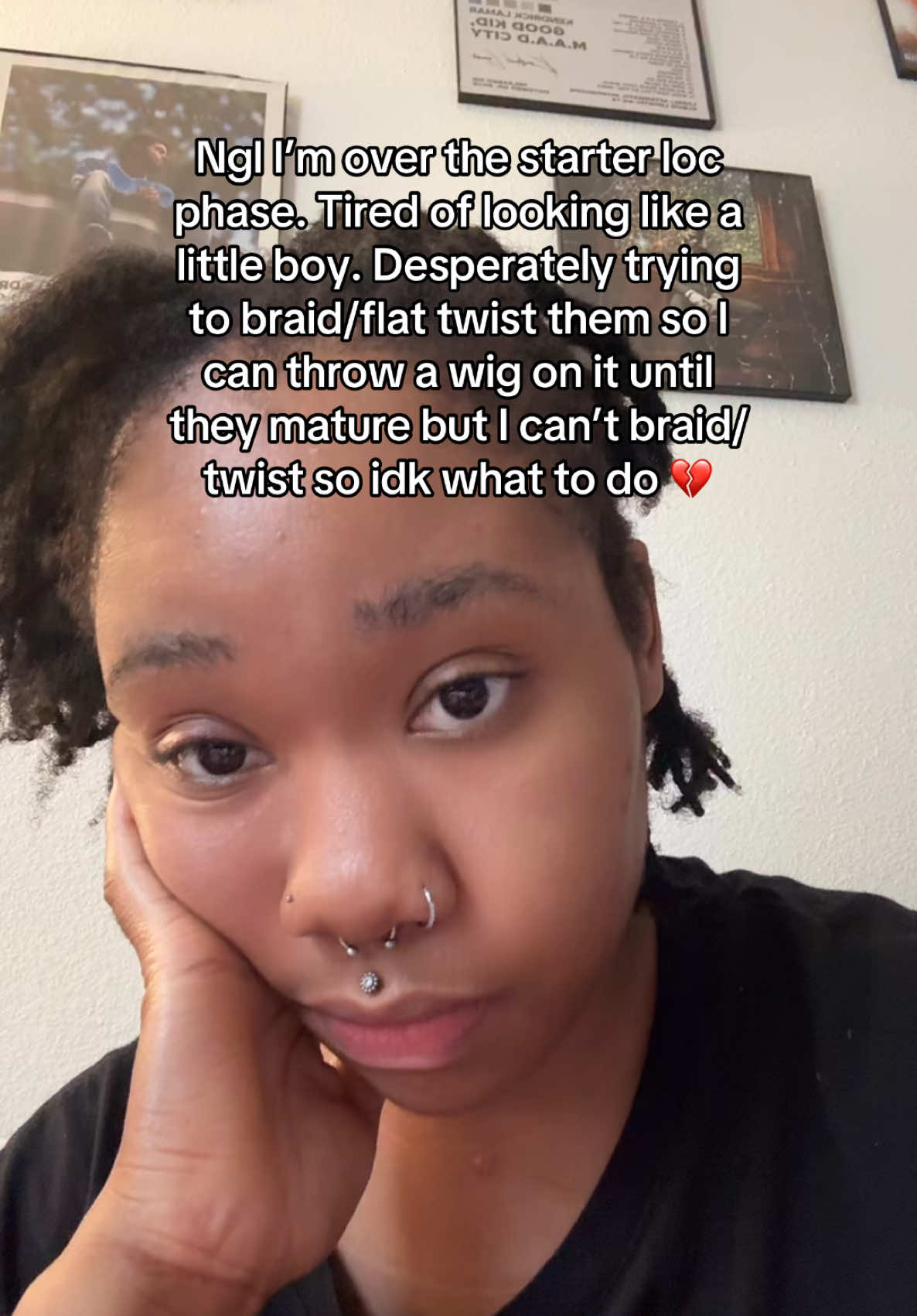 Not to mention idk how some of these are even gonna loc bc they keep completely unraveling 😕 #starterlocs #locs #locjourney