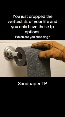Im going with the wet tar #chooseone #aiasmr #oddlysatisfying #veo3 #toiletpaper 