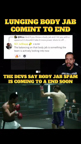 I have to agree with Crooks I’m glad the devs are doing something about this lunging body jab nonsense #undisputed #GamingOnTikTok #undisputedboxing #update #tutorial 