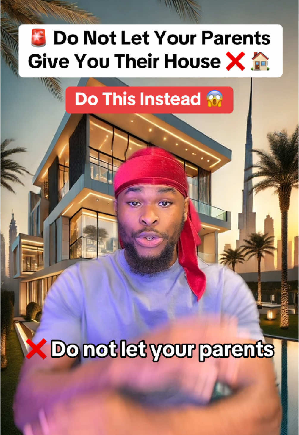 #greenscreen Do not let your parents give you the house instead. Do what the rich do which is they transfer the house into a living trust and add their kids as a beneficiary so that when they do pass away or any emergency that occurs there will be the one who benefits the house, and from this, they will pay less taxes or no taxes on any interest or capital gains that occur from the moment they bought the house to the moment that they were trying to sell it this is how the rich stay richer follow for more .