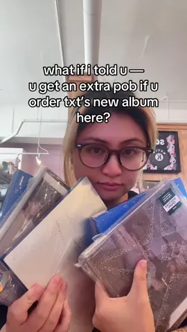 hurry - limited extra pob for those who order txt’s new album now 🖤💙 #txt #kpop #kpopstore