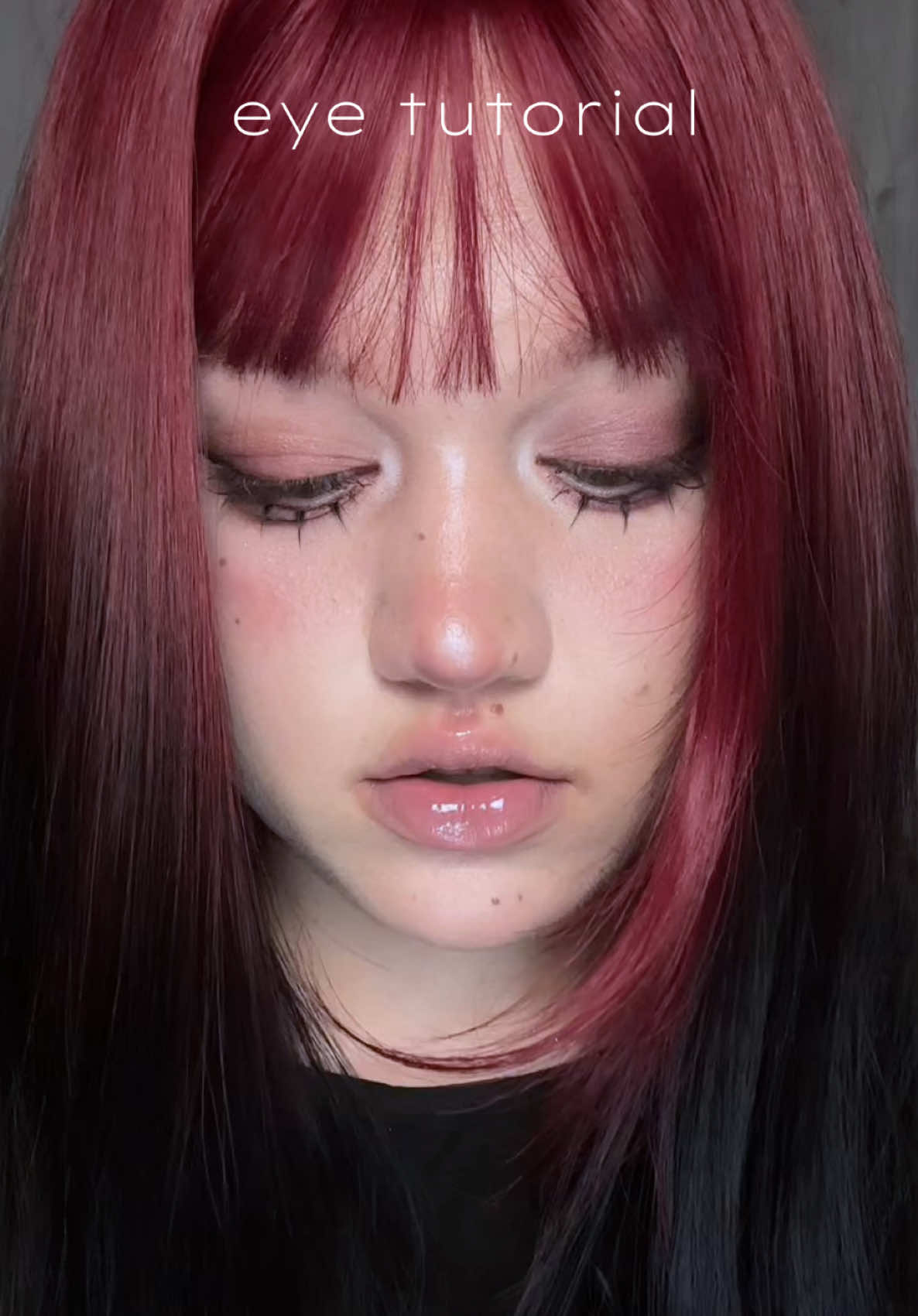 products : - @sigocontacts_official iNYX glow grey half yearly  - @CANMAKE-SHOP creamy touch liner 06 - NARIMI back to the 90s eyeshadow palette 07 (@CbeautyMall ) - @toocoolforschool frottage pencil 12, 11 - @Judydoll US slim liquid eyeliner “grey brown” and “black” - @etudeofficial curl fix mascara in black - cluster lashes from amazon / aliexpress  - @cheeryep authentic self yeyeshadow palette (white for highlights) - lips (heart percent lip combos on my page) #xhs#douyinmakeup#dollmakeup#kbeauty#cbeauty