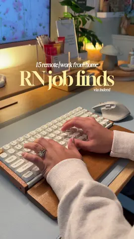 WFH RN | Weekly Remote/Work from home RN Jobs finds via Indeed 🤍🩺💻 #wfhnurse #nurse #remotenurse #remotejobs #remotenursingjobs #wfhlife #cozydesk 