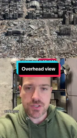 Overhead view of Gaza today 