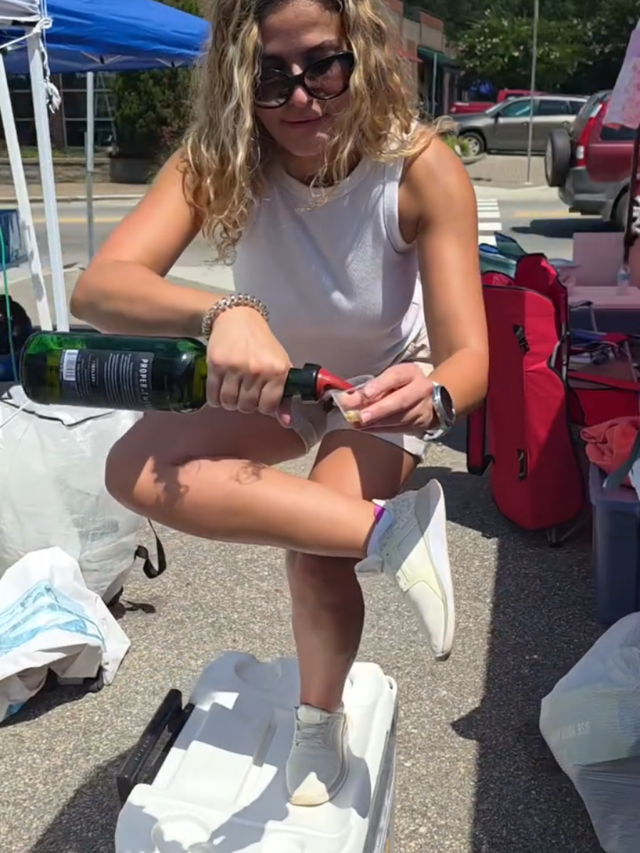 Youngsville Summer Fest : It is 107°F here and me still promoting and bartending regardless. Fun has no excuses😂 #dimakontar #brandambassador #brandambassadors #brandambassadorswanted #brandambassadorsearch #brandambassadorlife #raleighinfluencers 