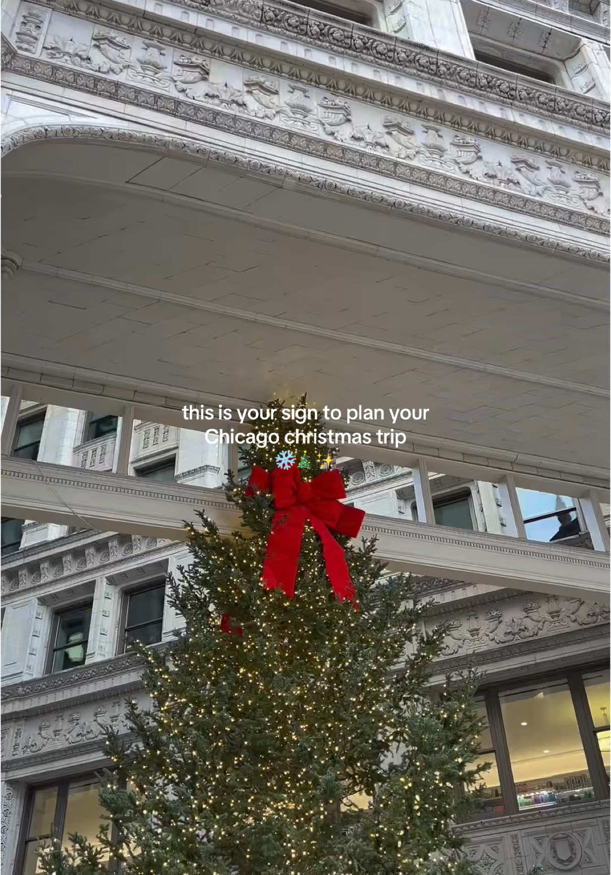 December in Chicago >> ✨❄️🎄 #christmas #christmastiktok #christmastok #chicago #chicagochristmas #fyp #christmascountdown 